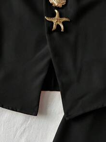 Travachic KIDS Bộ áo tank top màu trơn thanh lịch thường ngày dành cho bé gái tuổi teen. - màu đen - Xem 6