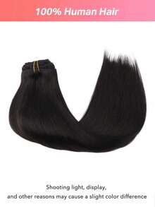 100% Real Human Hair Extensions 9PCS Invisible Straight Clip In Hair Extensions 14-24 Inch 148G Dark Brown Color Double Weft Clip Hair Extensions Remy Natural Human Hair - S2 - View 4