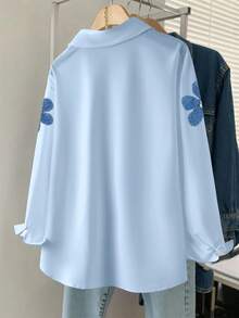 Resyla Women's Casual Floral Print Shirt, Spring - Multicolor - View 2