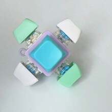 Stress Relieving Toy Keyboard Clicker, Cube Shaped Mechanical Keyboard, Stress Relieving Adult Gift, Relieving Stress And Killing Time (Chain Color And Style Random) - Multicolor - View 12