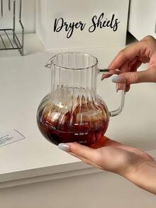 1 chiếc bình pha cà phê rót thủ công bằng thủy tinh borosilicate cao cấp chịu nhiệt, có tay cầm chống nhỏ giọt, bình thủy tinh trong suốt dùng trong gia đình có tay cầm. - Nhiều màu - Xem 7