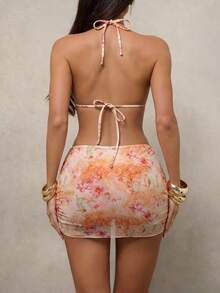 Swim Glamine Bộ đồ bơi và váy đi biển in hoa dành cho nữ, Bộ sưu tập đồ bơi đi biển mùa xuân/hè 2026 mới dành cho nữ: Thanh lịch, lãng mạn, gợi cảm và ngọt ngào; đơn giản, thoải mái và đa năng; với bikini thắt nơ, miếng đệm ngực có thể tháo rời và họa tiết in màu sắc rực rỡ theo chủ đề ngày lễ. Hoàn hảo cho các chuyến đi chơi mùa hè, kỳ nghỉ biển, nghỉ dưỡng trên đảo, tắm nắng, du lịch đường bộ, tiệc trên tàu du lịch, trà chiều, bữa tối dưới ánh nến, hẹn hò lãng mạn, tiệc riêng tư, mặc hàng ngày, phong cách thường ngày và thậm chí cả các lễ hội âm nhạc. Một bộ đồ bơi không thể thiếu cho một chuyến đi biển mùa hè mát mẻ! Bộ bikini dành cho nữ kèm áo khoác ngoài, Bộ bikini kèm áo khoác ngoài, Đồ bơi dành cho nữ, Bộ đồ đi biển 2 mảnh dành cho nữ, Bộ đồ dự tiệc bãi biển 2 mảnh dành cho nữ - trái cam - Xem 2