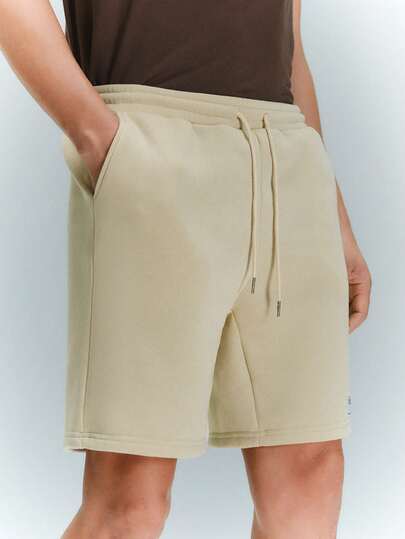 Driftmere 4件套男士针织休闲宽松纯色短裤，百搭日常穿着，青春时尚，情侣装