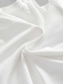 Modmama 孕妇脚印印花褶皱休闲百搭日常哺乳上衣 - 白色 - 查看 4