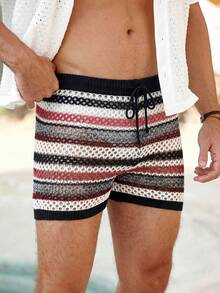 Surfspeed Quần short dệt kim khoét lỗ thoải mái dành cho nam, thích hợp cho kỳ nghỉ. - Nhiều màu - Xem 4