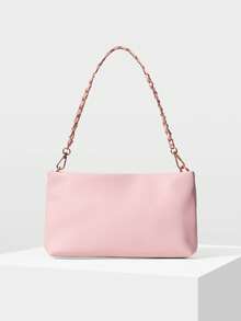 MOTF Túi xách nữ dây mảnh, thích hợp cho hẹn hò, dự tiệc, cầm tay. - Hồng nhạt - Xem 5