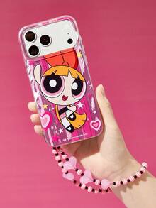 THE POWERPUFF GIRLS X SHEIN 羽毛渐变手机壳，适用于 11 - 17 Pro Max - 彩色 - 查看 2