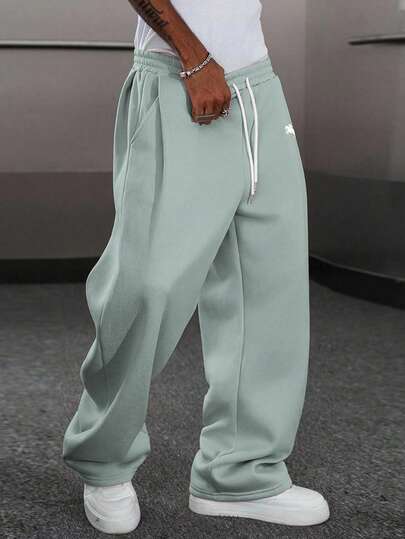 Manfinity EMRG กางเกงวอร์มลำลองขายาวทรงหลวมสำหรับผู้ชาย, กางเกงวอร์มสีเทาทรงหลวม, สำหรับกลับไปโรงเรียน กางเกงวอร์มโอเวอร์ไซส์สำหรับผู้ชาย กางเกงวอร์มทรงหลวมสำหรับผู้ชาย กางเกงวอร์มขากว้างสำหรับผู้ชาย กางเกงวอร์มขากระดิ่งสำหรับผู้ชาย