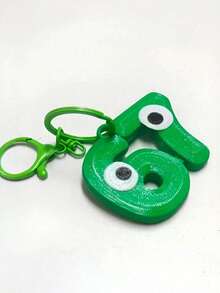 POKOJA LAND POKOJA LAND 67 Partner Keychain With Vivid Eyes | Durable Plastic, Multi-Color Options, Fun Design, Fine Carving, Snap Hook Closure, Suitable For Bags, Backpacks, Or Display Birthday Gifts Spring To Summer - Multicolor - View 5