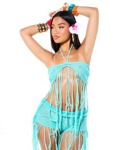 SUMWON WOMEN Women Sweater Pants - Blue - View 5