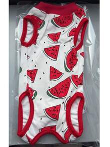 1pc Soft And Thin Cat Spay & Neuter, Weaning Recovery Outfit, Flexible 4-Leg Design To Prevent Licking, Warm - Red - View 14