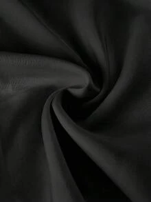 SHEIN EZwear 2件套女士高领修身长袖打底T恤套装，黑色 - 黑色 - 查看 3