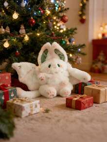 MINKOJA Cute Creative Flying White Rabbit Wings Bat Plush Toy, Durable Fabric, Rabbit Appearance With Wings, Suitable For Easter Gifts, Holiday Birthday, Party Gifts, Home Decoration Ornaments - Multicolor - View 9