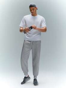 Driftmere 男士抽绳腰慢跑裤 - 淺灰色 - 查看 8