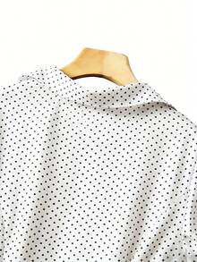 Uhlyne Uhlyne Đầm nữ cổ chữ V chấm bi dáng chữ A, kiểu dáng vintage, tay ngắn, tôn dáng cho mùa xuân/hè, phù hợp đi làm, hẹn hò, dự tiệc, Lễ Tạ ơn, Lễ tốt nghiệp, đám cưới, tiệc năm mới, thanh lịch, thời trang, đa năng, trang phục công sở cổ điển cho nữ, đầm cổ áo, đầm chấm bi, đầm kiểu Pháp, đầm trắng vintage, đầm chấm bi mùa hè, đầm trắng, đầm chấm bi trắng, đầm trắng dáng nhỏ, trang phục công sở cho nữ, quần áo công sở cho nữ. - trắng - Xem 5