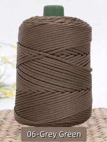 1 cuộn dây thừng xoắn bện nhiều màu, dây rỗng cho đồ thủ công DIY, túi thủ công, phụ kiện thắt lưng rút, dây sợi polypropylen trang trí, chỉ móc, chỉ túi móc tay, đệm, mũ, sợi polyamide màu trơn hiện đại DIY - Nhiều màu - Xem 33