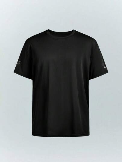 Driftmere 2026 男士跑步健身T恤，运动T恤，印花图案，适合健身房、慢跑和休闲穿着