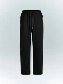 Driftmere Pantalon de sport léger, respirant et à séchage rapide pour hommes, adapté aux activités de plein air, été - Noir - Voir 3