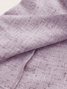 Ellevyn Women's Star & Shell Asymmetrical Buckle Vest And Pants Set - Purple - View 7