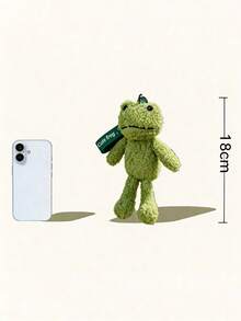 POKOJA LAND 1 Pack Frog Shaped Keychain Unique Keyring Small Gift For Women Bag Charm Plush Doll Pendant Winter Satchels Christmas Gift Ideas Bag Accessories Spring To Summer - Multicolor - View 2