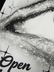 ROMWE MEN 2026 Spring/Summer/Autumn Men's Casual Fashion Round Neck Printed Short Sleeve T-Shirt - White - View 6