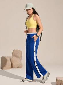 SHEIN Sports Women Outdoor Pants - Royal Blue - View 6