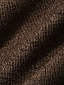 DAZY Solid Color Crew Neck Sleeveless Fitted Jacket For Women, Spring & Summer - Brown - View 6