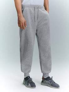 Driftmere 男士抽绳腰慢跑裤 - 淺灰色 - 查看 4