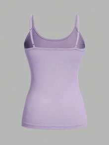 SHEIN EZwear 4件套休闲简约吊带背心，适合夏季穿着 - 彩色 - 查看 4