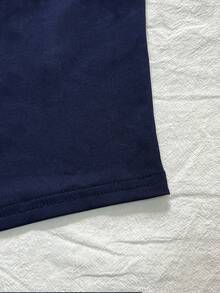 Glimmora Quần short nữ dáng ôm, màu trơn, thêu họa tiết, thích hợp mặc mùa hè. - màu đen - Xem 3