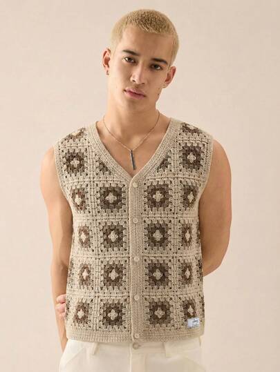 SWAVVY Men's Casual Sleeveless Knit Top