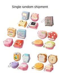 1/4pcs Stress Relief Memo Pad, Cute Dessert & Beverage Game Series Mini Notebook With Hanging Decoration, Adorable Portable Design, Office/School Student Gift, Back To School Supplies - Multicolor - View 23