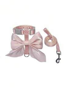 1Set HUITAIYANG All Season Pet Harness Set, Cat Chest Strap, Lightweight Outdoor Leash For Autumn/Winter, Pet X-Shape Chest Strap, Dog Leash Chest Strap, Pet Bow Decor Chest Strap, Suitable For Medium And Small Dogs And Cats - Multicolor - View 19
