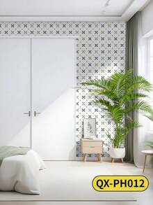 Cirelle Removable Faux Rattan Wallpaper - 3m Self-Adhesive Geometric Line Design, Waterproof & Thickened For Easy DIY Room Makeover - Multicolor - View 13