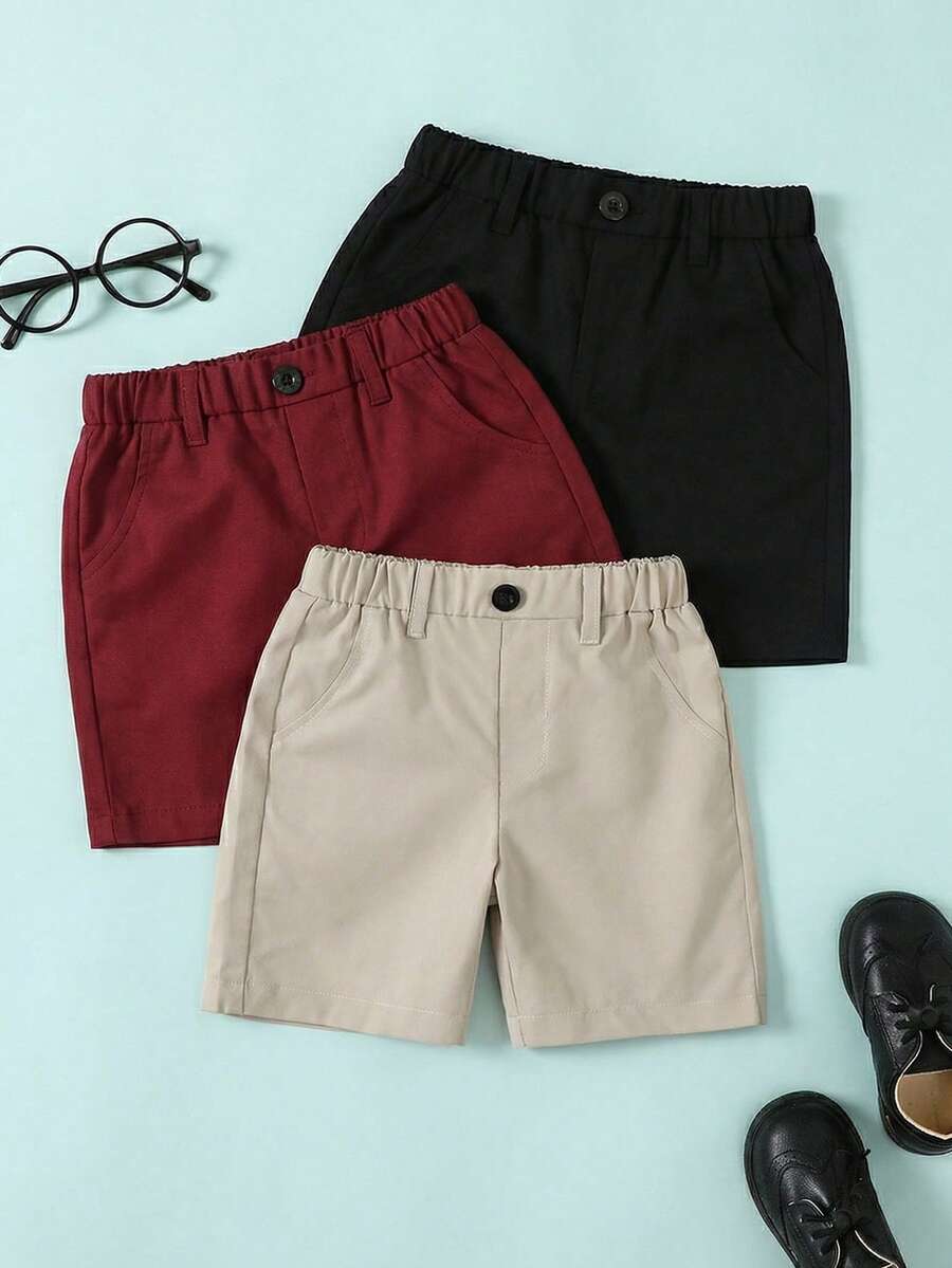 Bộ đồ thường ngày 3 món cho bé trai: Áo blazer và quần short. - Nhiều màu - Xem 1