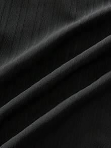 AXEPEAK Kemeja Lengan Pendek Polos Kasual Pria, Musim Panas - Hitam - View 7