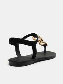 Lumivelle Our Sandals Are Made With Breathable Materials And Ergonomic Design, Providing Sufficient Air Circulation To Give You A Cooling And Refreshing Experience In The Hot Summer Days. Whether Paired With A Long Dress Or Shorts, They Can Showcase Your Unique Charm. - Black - View 5