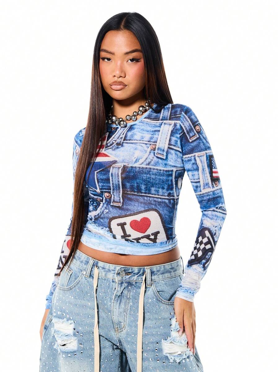 SUMWON WOMEN Women Tops - Blue - View 1