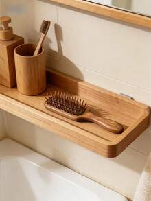 Madebyblanc 1个气垫按摩顺发梳，天然木纹，女士家用礼物，母亲节礼物，新款中式发梳，头皮按摩 - 彩色 - 查看 4