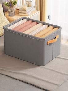 1PC Large-Capacity Storage Box, Clothing Organizer Box, Suitable For Storing Clothes, Pants, And Miscellaneous Items, Lightweight And An Essential Organizing Set For Home And Dormitory - Multicolor - View 4