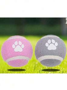 Dog Toy Footprints Pattern Elastic Ball Toys, Used For Training And Interactive Pet Toys - Multicolor - View 21