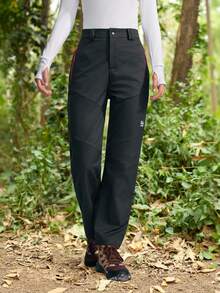 In My Nature 女士户外休闲防风徒步裤 - 黑色 - 查看 4