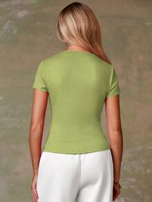 Athîral 女士休闲红色开衫 - 綠色 - 查看 2