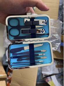 Manicure And Pedicure Set, Nail Clipper Set, Nail Clipper Set, Ingrown Nail Treatment Set, Nail Scissors Set, Nail Trimmer Set, Men's And Women's Care And Grooming Tools - Blue - View 18