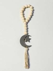 Cirelle Regalo de Ramadán Cuentas de oración islámicas (Tasbih) - Misbaha de madera hecha a mano con luna y estrella, recuerdo significativo de Eid Mubarak - Multicolor - Ver 11