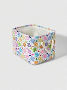 ROMWE X Care Bears Cartoon Bear Pattern Thickened Storage Laundry Basket - Colored Bear - View 4