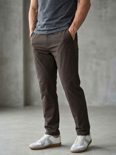 Pantalón Tipo Jogger Casual para Hombre de Corte Moderno – Tela Cómoda y Diseño Versátil Ideal para Uso Diario, Trabajo y Salidas Casual Elegantes