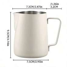 Cirelle Stainless Steel Latte Mug - Durable Coffee Cup With Thickened Spout, Ideal For Home Coffee & Milk Drinks - Multicolor - View 18