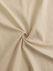 Easowa Vestido casual de verano sin espalda con cuello halter de unicolor para mujer - Albaricoque - Ver 7
