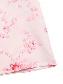 GlowEve 女士印花扭结设计优雅收腰长款派对连衣裙 - 粉色 - 查看 6